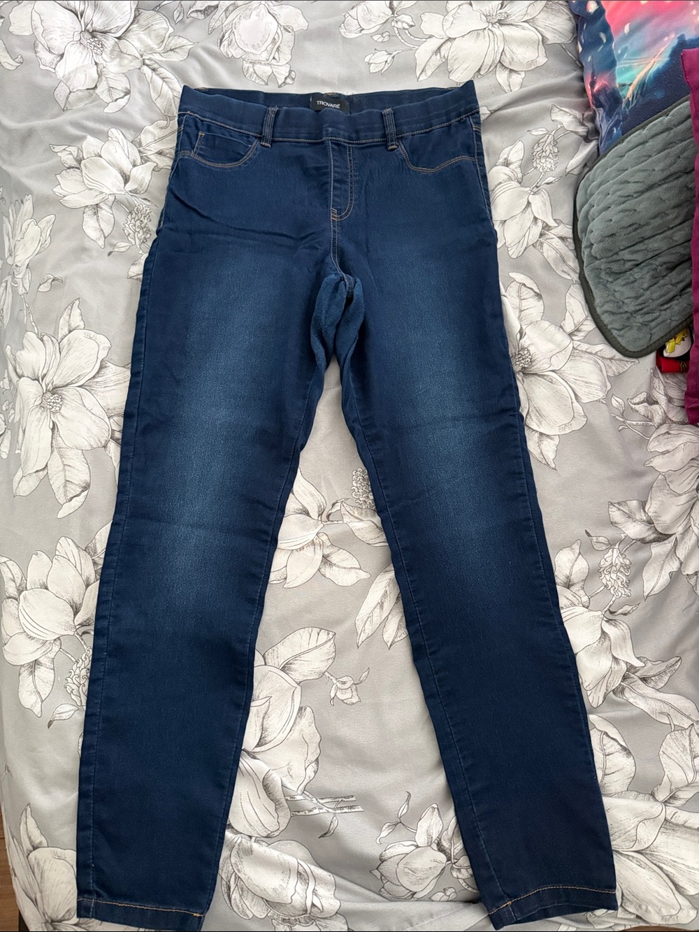 Women's Dark Indigo Skinny Jeans — Stretch Fit